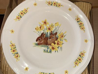 Collectors Vintage Bunny Dinnerware Set