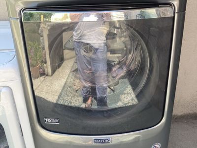 Maytag Front Load Washer in Metallic Gray