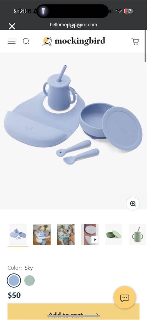 Mockingbird Early Eaters - Sky Blue