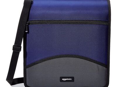 3-Ring 4in Zipper Binder, Blue