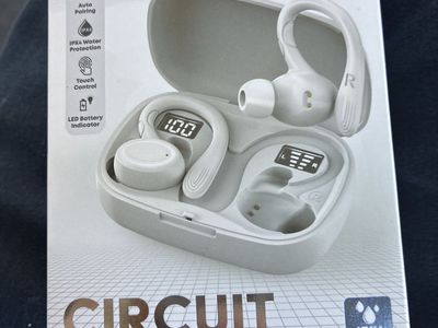 BASS JAXX Circuit True Wireless Earbuds with Auto-Pairing, IPX4 Water Protection, Touch Control, LED Display