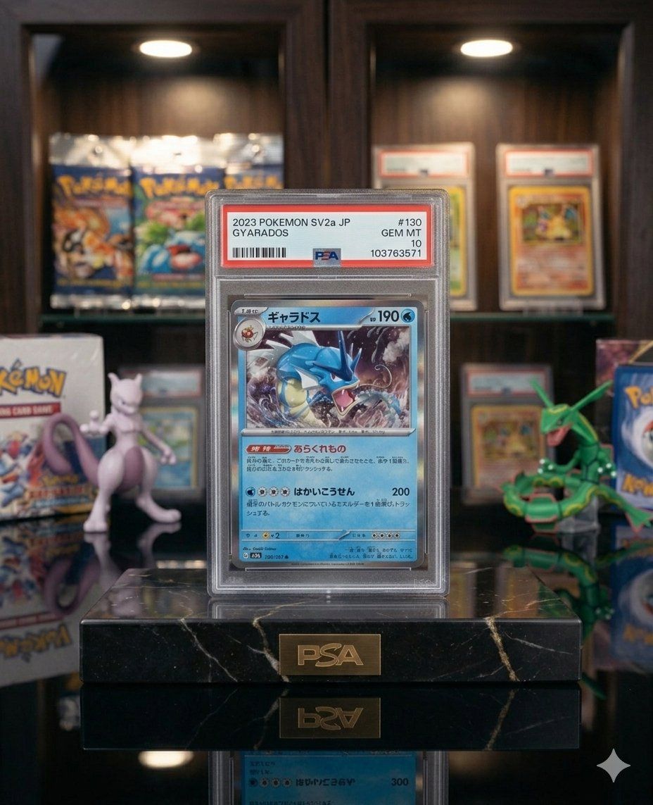 ​PSA 10 Gyarados Master Ball JP 151 SV2a - LOW POP