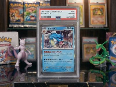 PSA 10 Gyarados Master Ball JP 151 SV2a - LOW POP