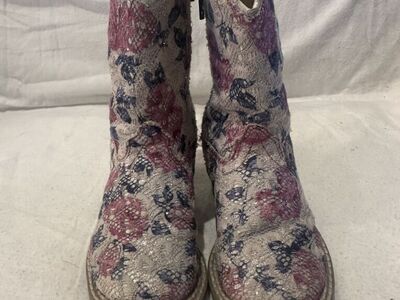 Old West Toddler 5.5 Lace Overlay Western Boots
