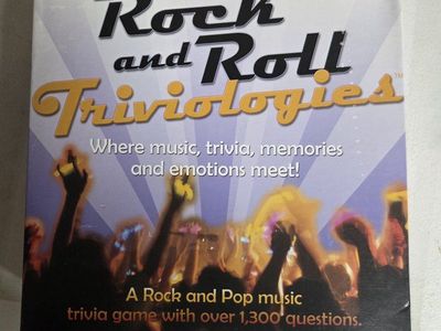 Aleken Games Rock and Roll Triviologies: Music Trivia Board Game, Ages 14+, 1300+ Questions