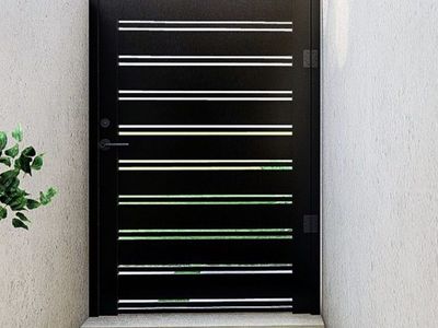 New Alumission 4x6 Miami Style Aluminum Outdoor Gate Black
