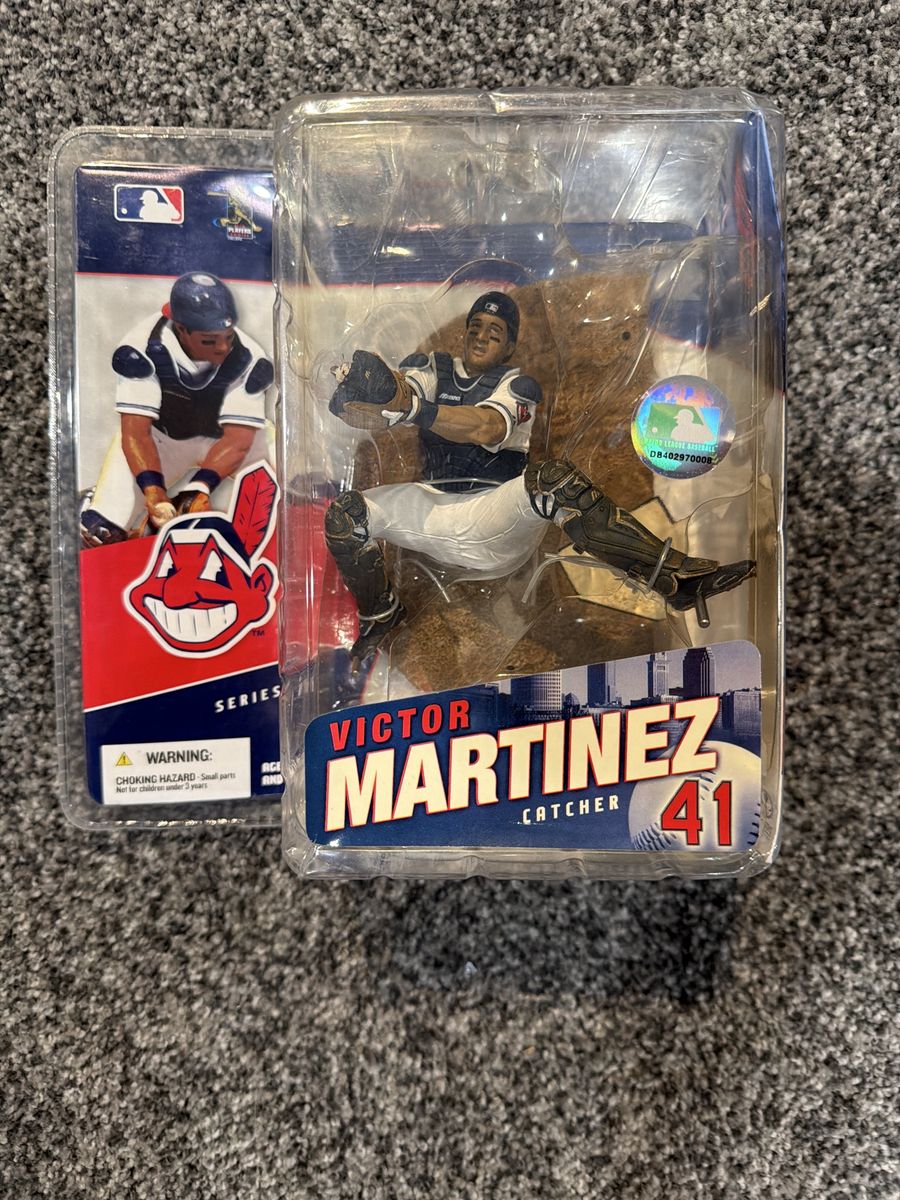 Victor Martinez Catcher #41 MLB Baseball Action Figure in Original Packaging, Cleveland Indians