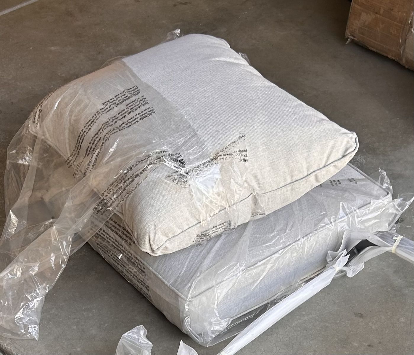 Patio Furniture Cushions - one set of bottom and back cushions