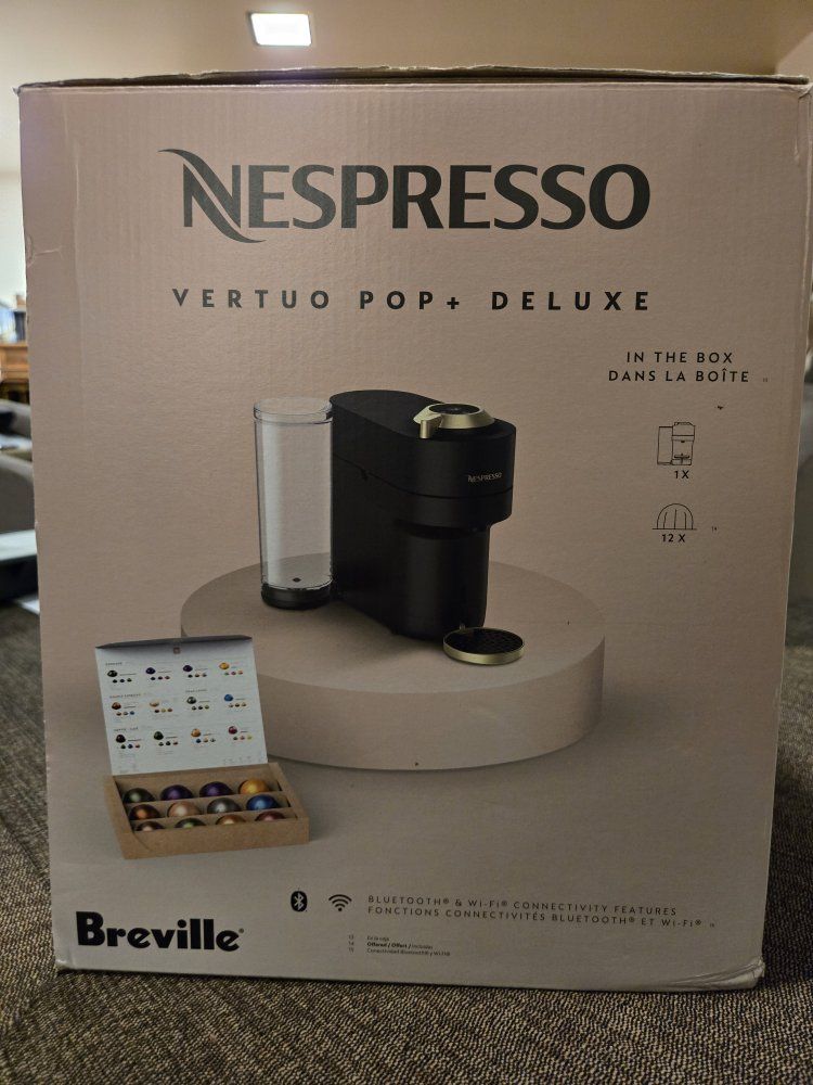 Brand New Nespresso Vertuo Pop+ Deluxe by Breville - Factory Sealed!