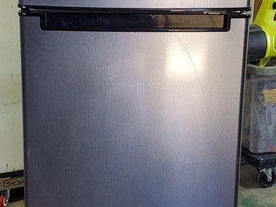 Magic Chef Mini Refrigerator/Freezer - Compact Silver Stainless Steel Finish, well cared for. Lightly used.