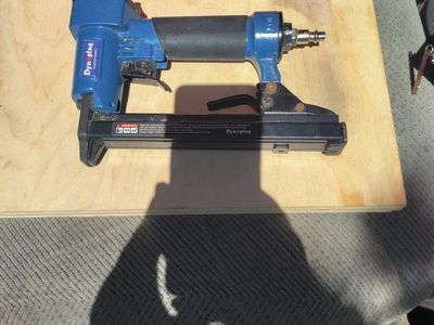 Dynastus Pneumatic Stapler Nailer Blue Used Tool