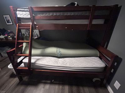 Free Bunk Bed Frame, + Full, Queen Mattresses
