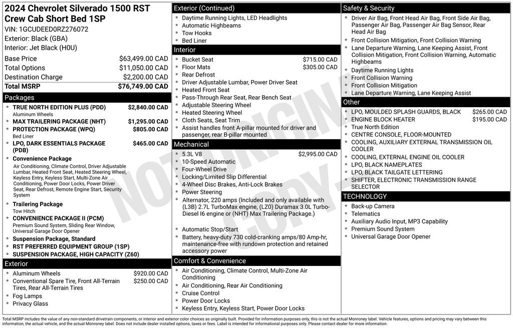 2024 Chevrolet Silverado 1500 RST