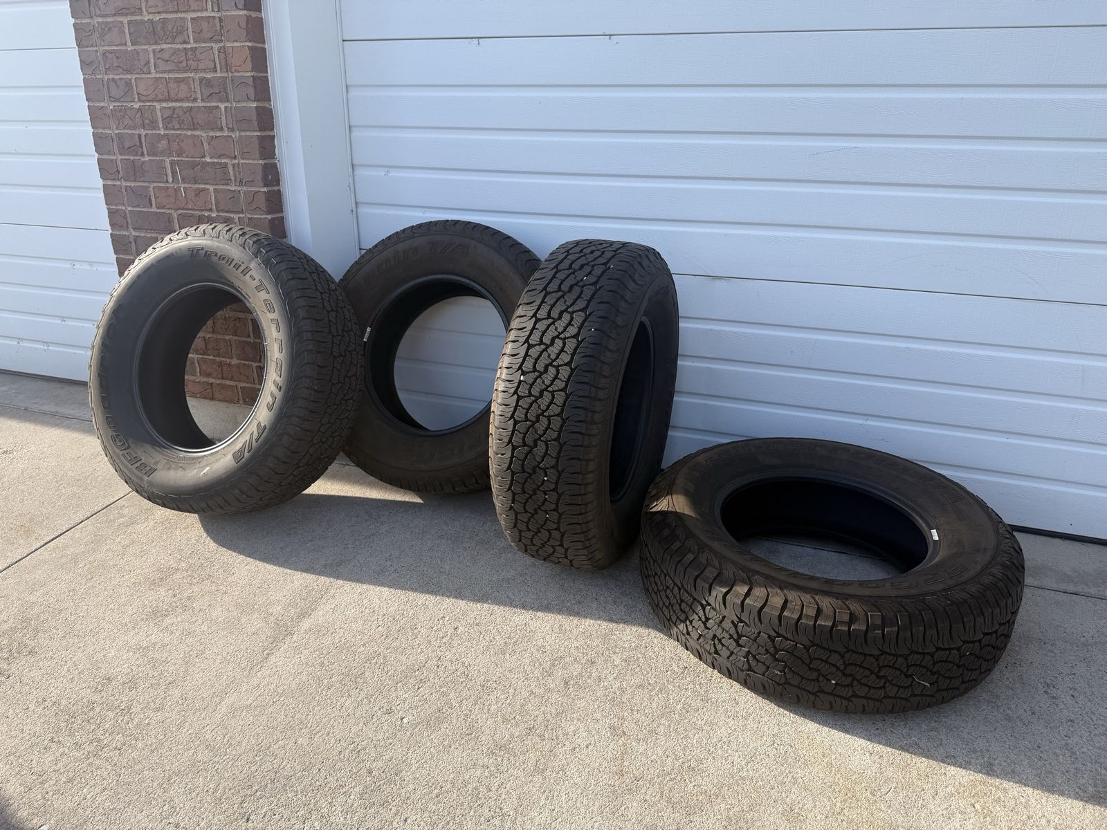 Set of 4 BFGoodrich Trail-Terrain T/A Tires