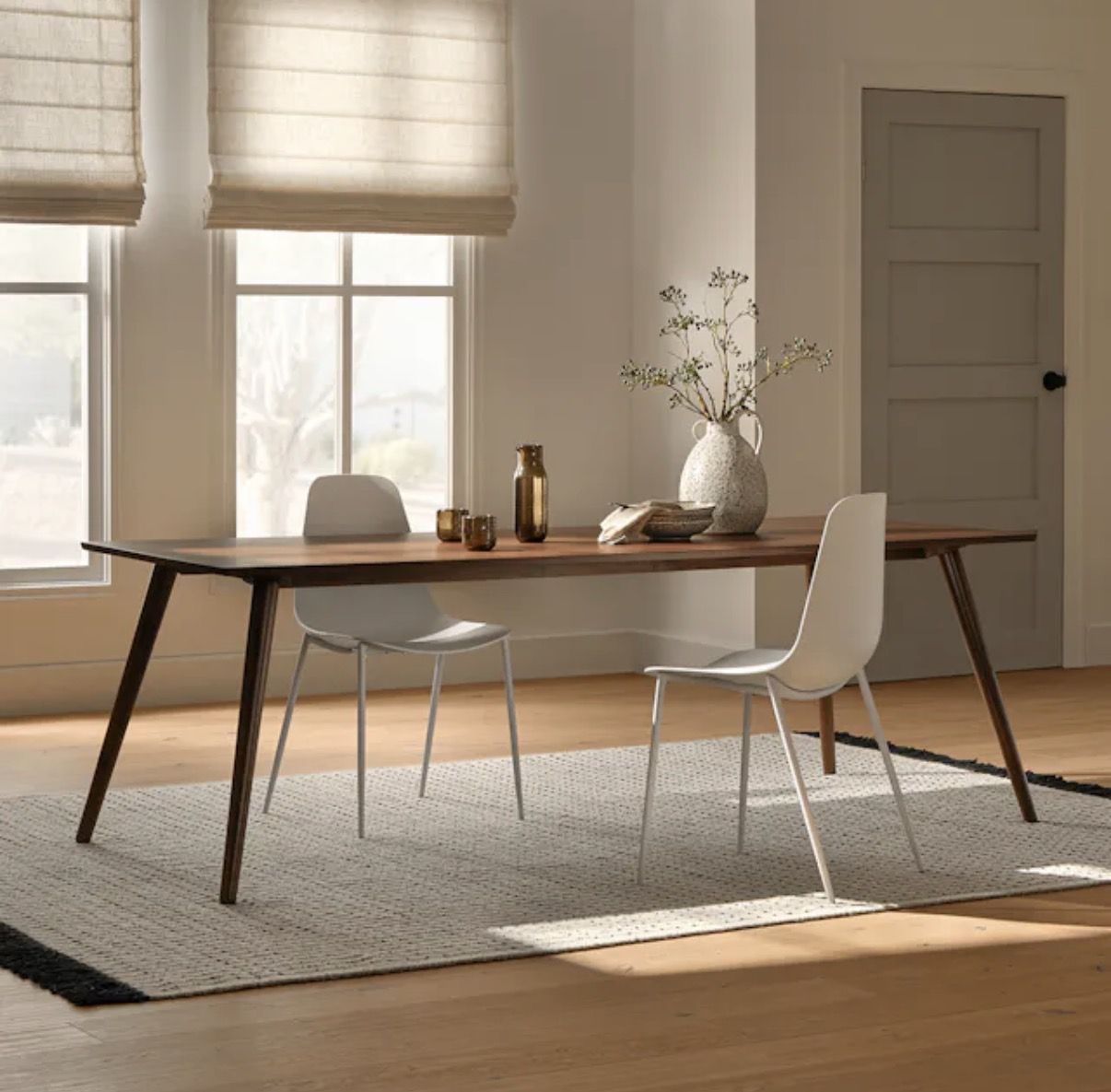 Seno 86.5" Dining Table - Walnut - mid-century modern dining table