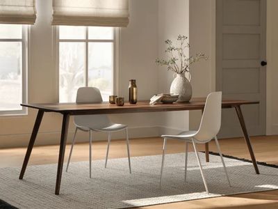 Seno 86.5" Dining Table - Walnut - mid-century modern dining table