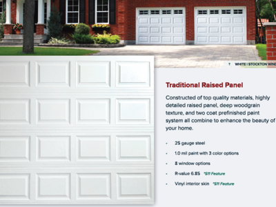 NEW 16x8 Traditional White Door - Perfect for Modern Farmhouse