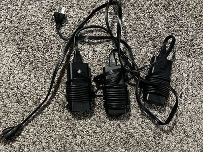 (3) 65 Watt Dell USB C Laptop Power Cords