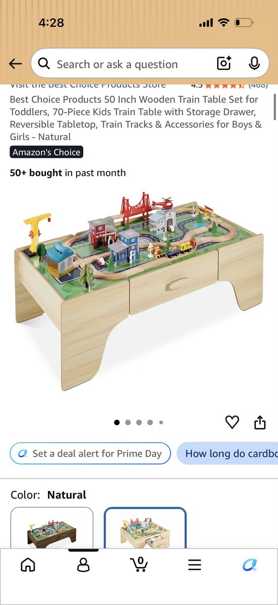 Train table with extra trains and building tracks