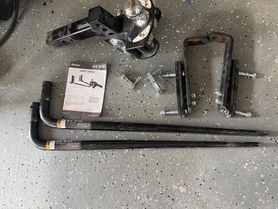Fastway e2 Hitch Round Bar Weight Distribution Hitch - 94-00-1000, 1000lb TW, 10000lb GTW