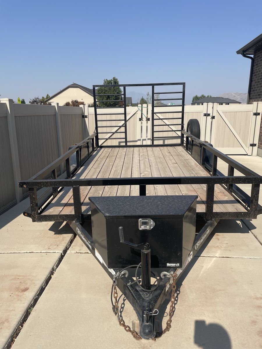 CB Trailers 7x14 Single Axle Utility Trailer - Side-by-Side / ATV