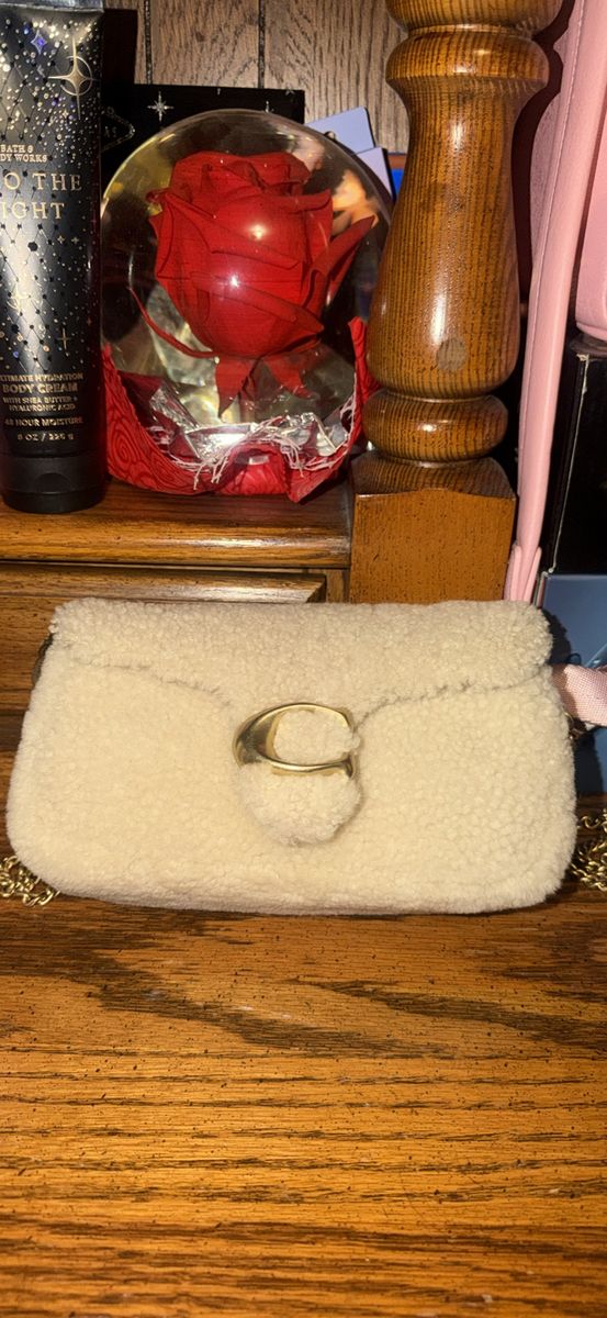 MINI COACH Shearling Tabby 26 shoulder bag