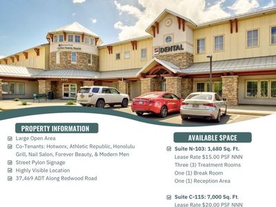 Medical / Fitness Spaces / Lease / Redwood Rd