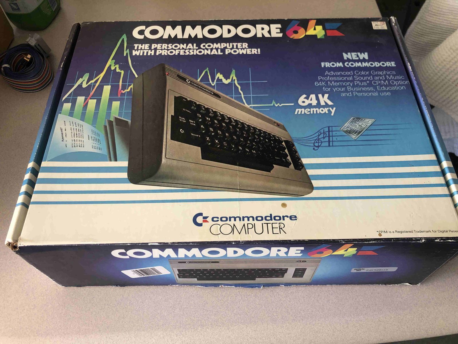 Vintage Commodore 64 Home Computer System with Original Box & Foam Inserts