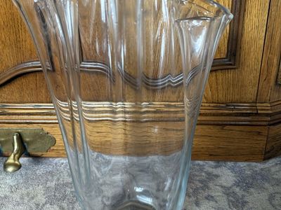 Thick, Sculptured Flower vase