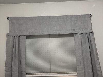 3-Panel Curtain set– SOFT SILVER (60"W x 36"L)