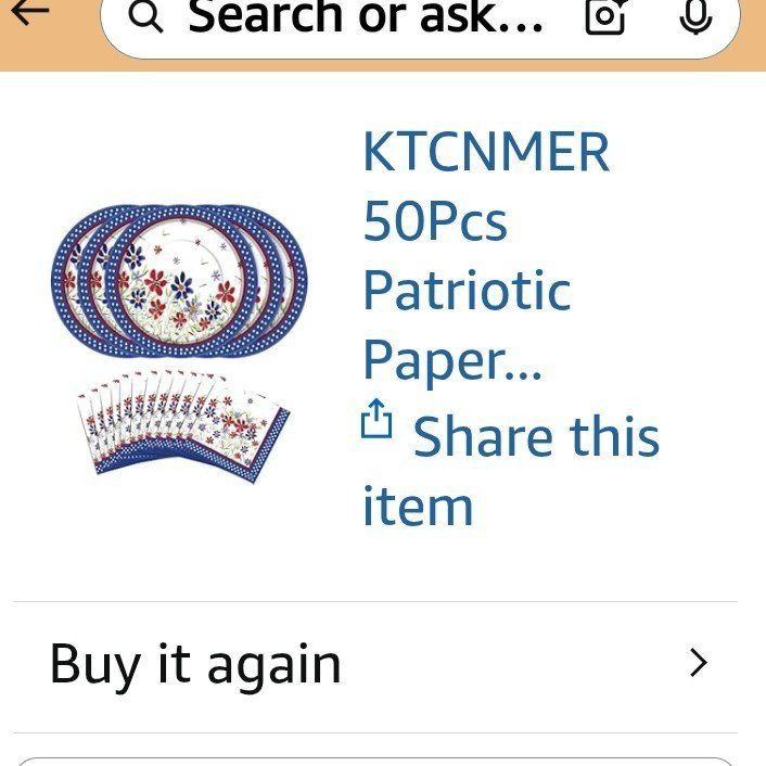 New in Package! 50 Piece Napkin and Paper Plates