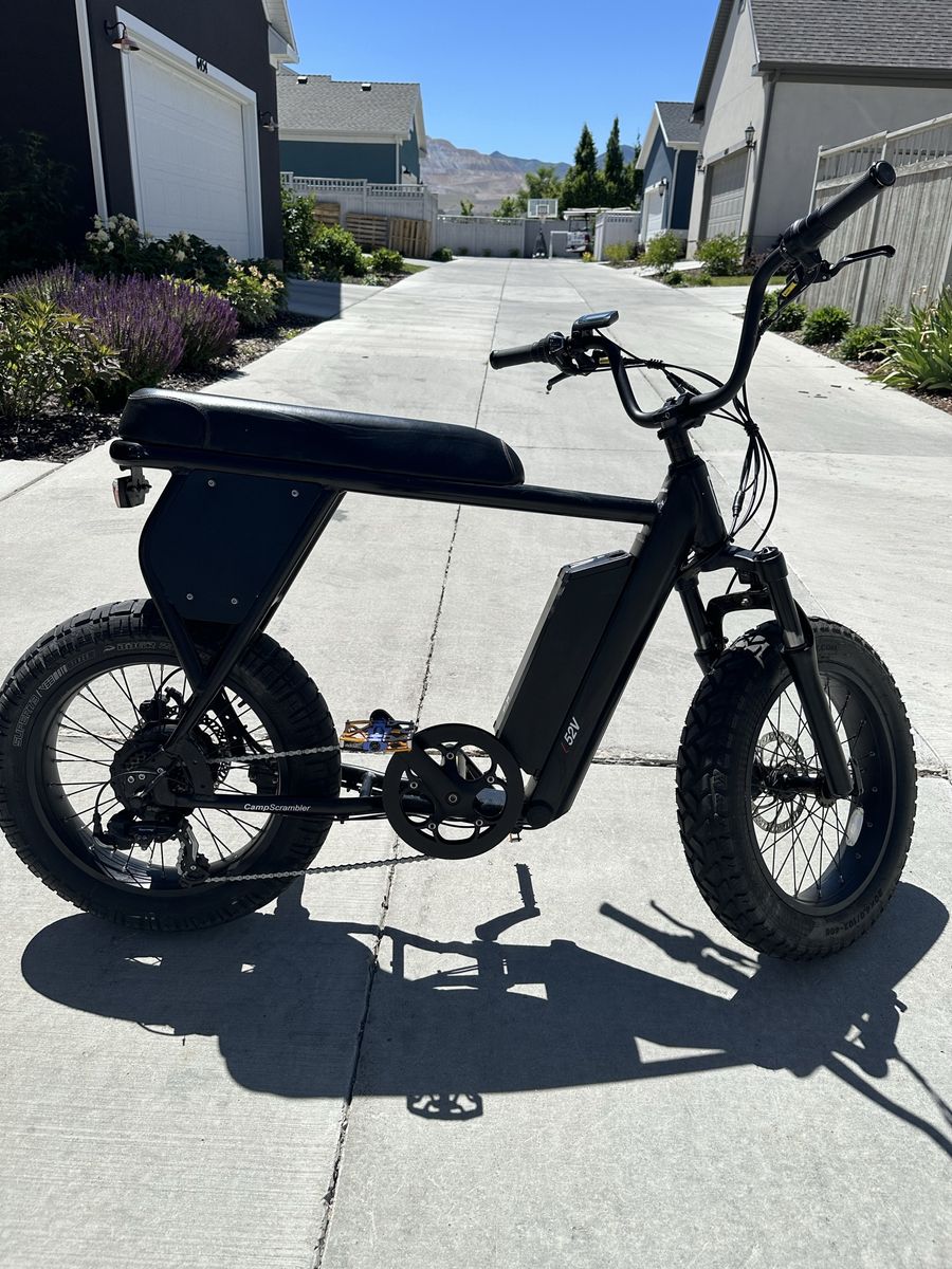2020 Juiced Bikes Camp Scrambler E-Bike - Black, 25 mph, New Front Tire