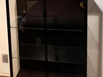 Glass door cabinet make an offer