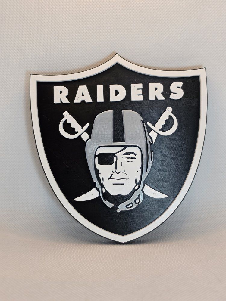 Las Vegas Raiders 3D Printed Logo Wall Decor Fan Art