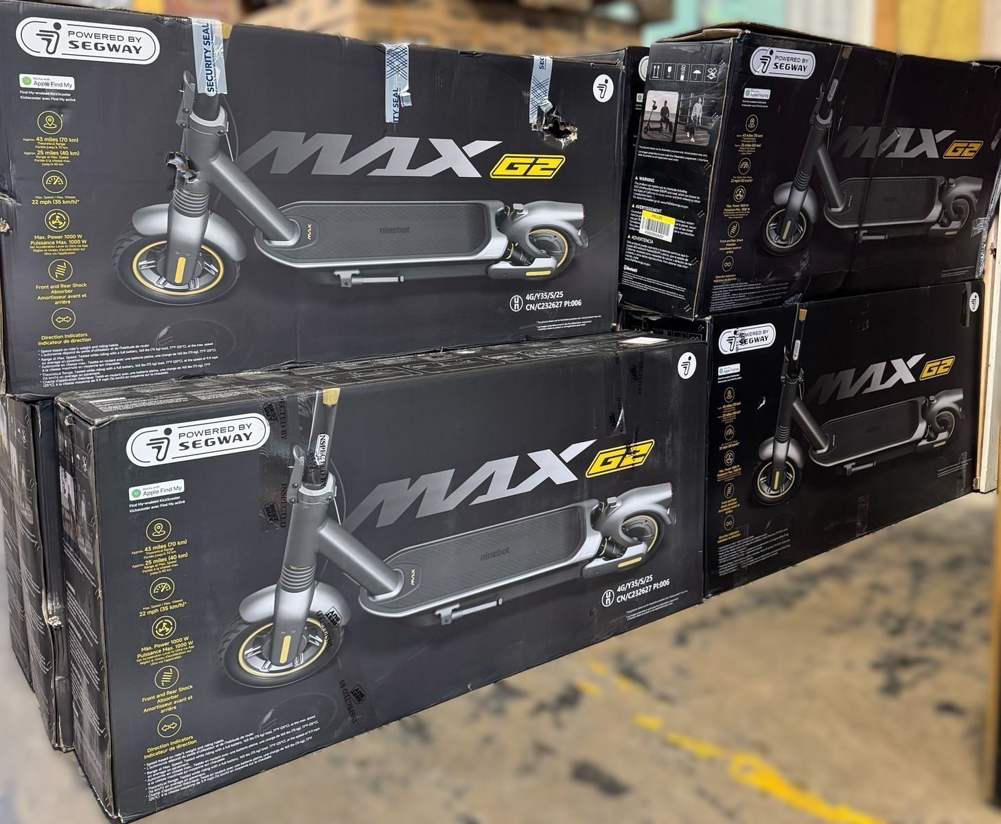 New Segway Max G2 Electric Scooters - Scratch and Dent