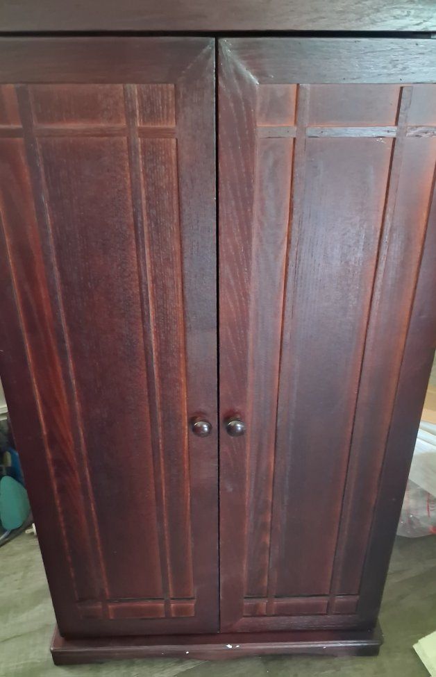 Cherry reversible door cabinet