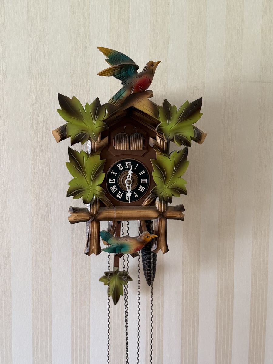 Vintage Hubert Herr Black Forest Cuckoo & Quail Clock – West Germany – Works Great $450 in Provo