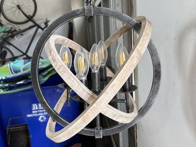 5 light kitchen chandelier