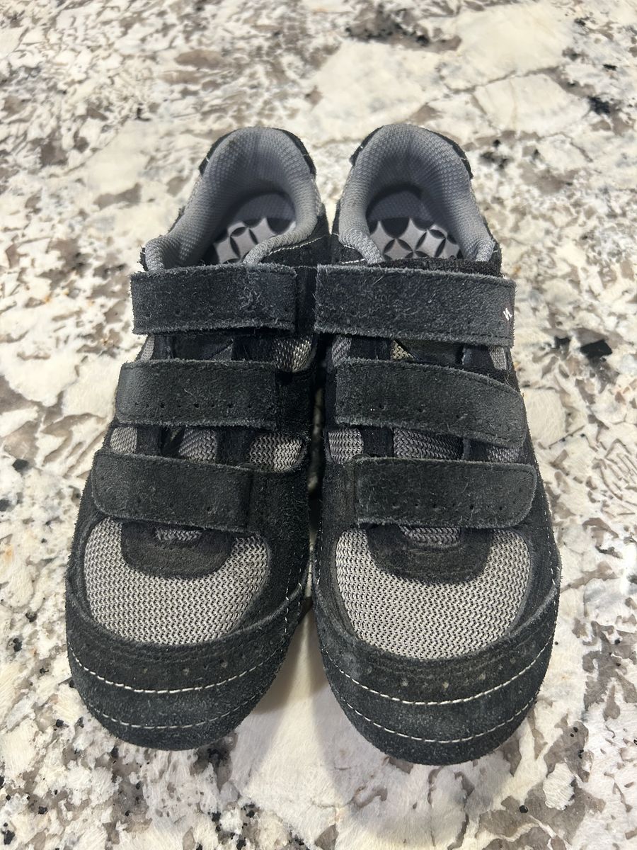 Specialized Cycling Shoes Black Mesh & Suede Triple Hook-and-Loop Strap