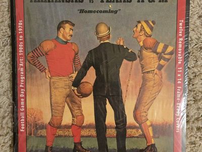 Vintage Arkansas vs Texas A&M 2014 Football Calendar Game Day Art