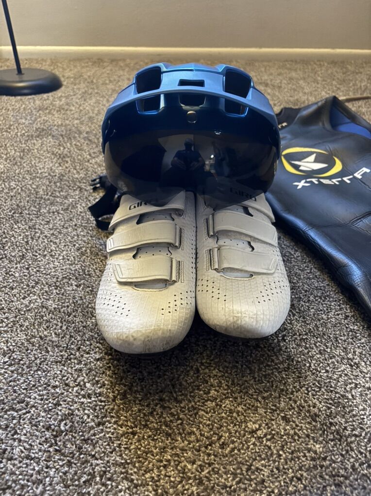 Cycline Shoes And Helmet