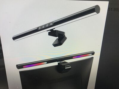 LED multicolor desk lamp and CLAMPING magnetic base