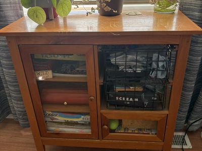 Small Wooden Curio Cabinet