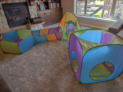Adventure Hut With Tunnels and approximately 300 Balls