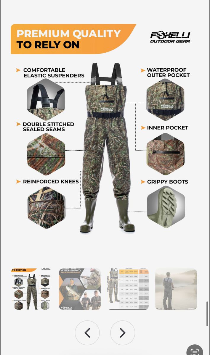Foxelli Chest Waders