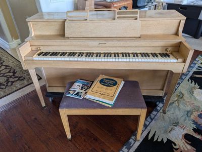 FREE PIANO & BENCH & BOOKS