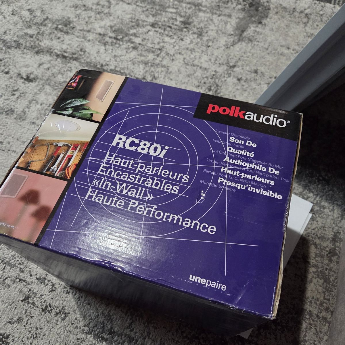 polk Audio rc80i in wall speakers