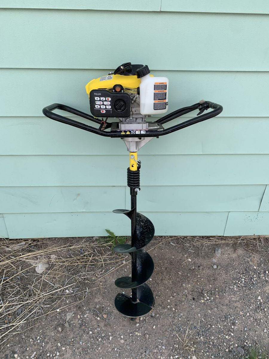 1 man auger used for a day.