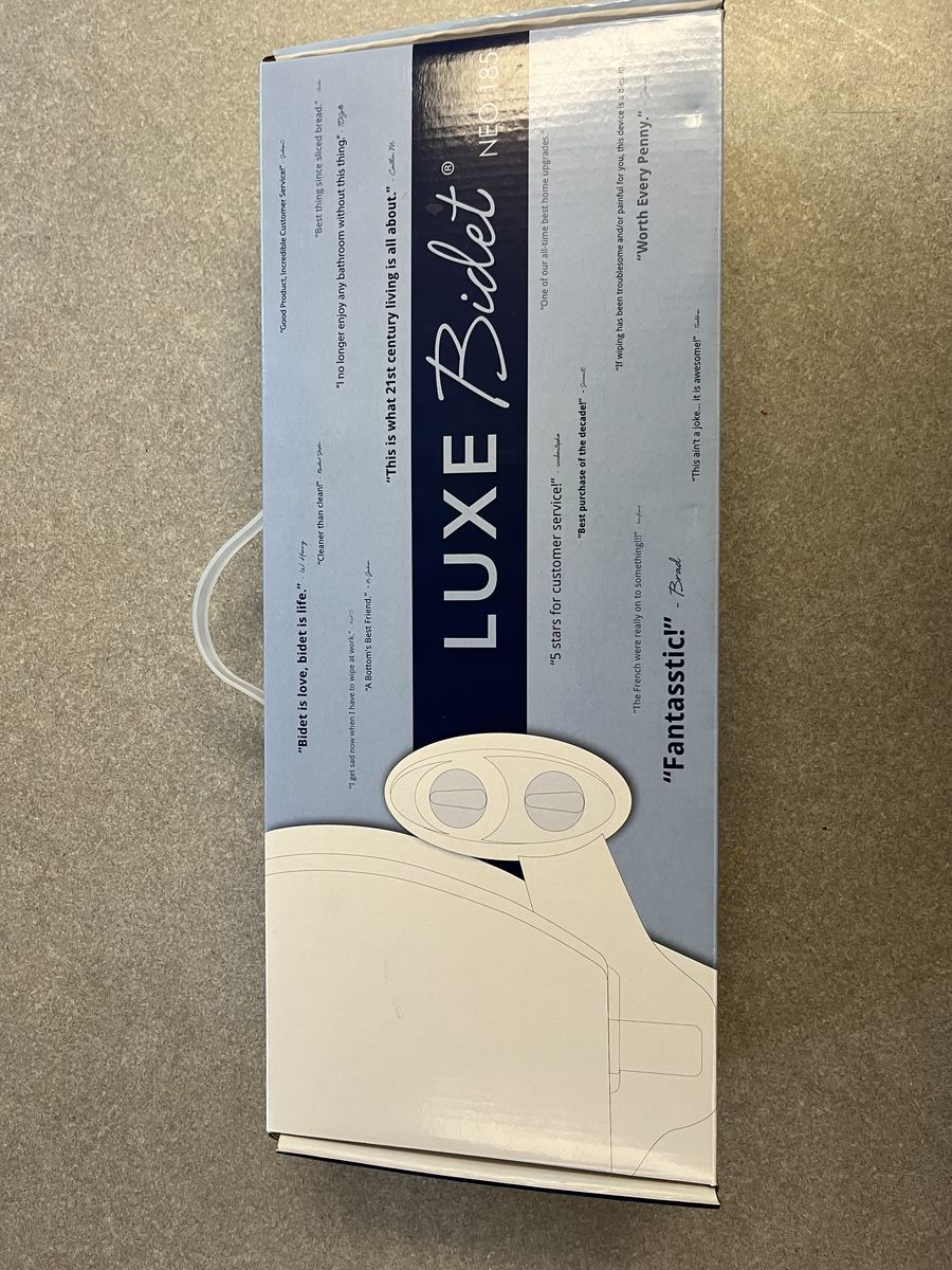 LUXE Bidet NEO 185 Attachment for Toilet Seat