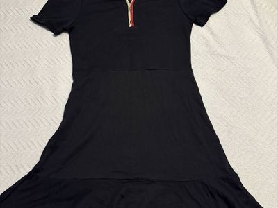 Tommy Hilfiger navy blue Short Sleeve Polo Dress Size M NWT